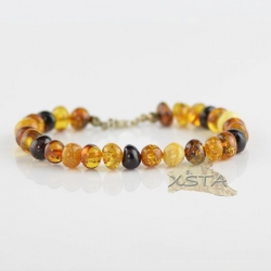 Multi color baroque bracelet beads with claps